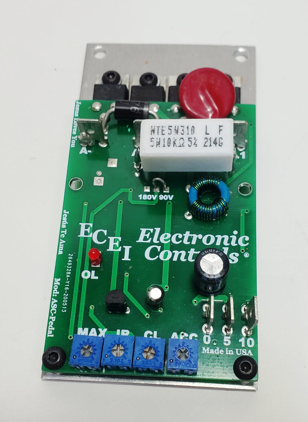 MINI DC Motor Speed Control for: 0.10 to 0.3HP 90VDC Motors.