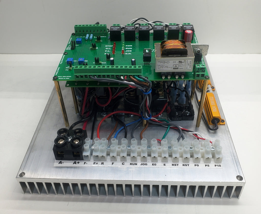 REVERSIBLE Speed Control for 5 HP-240V DC Motors, 3Ø-230VAC, Mod. ASC2-3P-5R