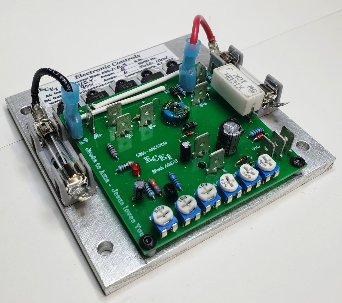Open Speed Control DC Speed Control for 1/2HP-90VDC Motors, Open Chassis – AUcontrols