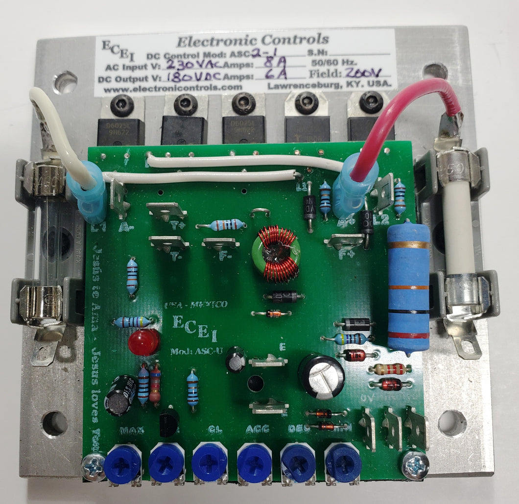 Drive for 1/4HP-180V DC Motors, Mod. ASC2-0.25  Chassis.